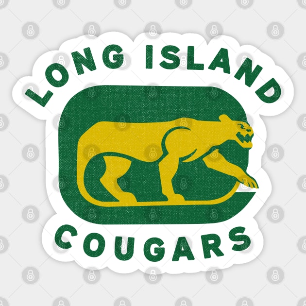 Defunct Long Island Cougars NAHL Hockey 1973 Sticker by LocalZonly